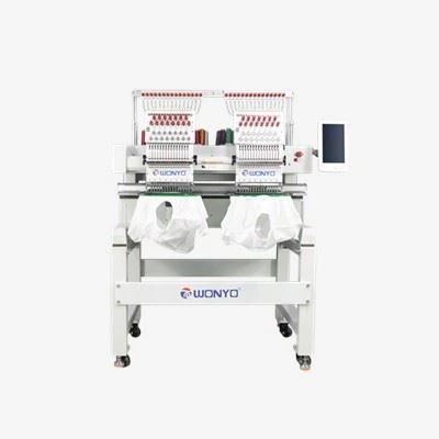 Hot 2 Heads Computerized Embroidery Machine With Operating Systerm